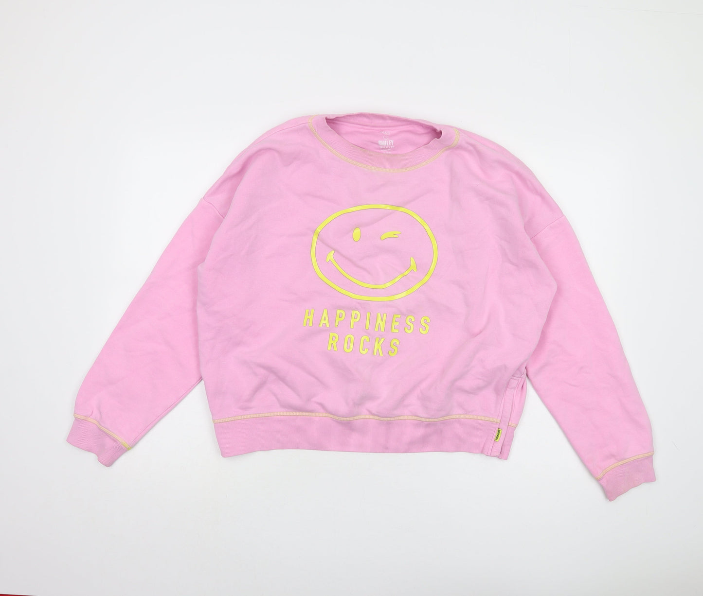 Marks and Spencer Girls Pink Pullover Sweatshirt 15-16Y
