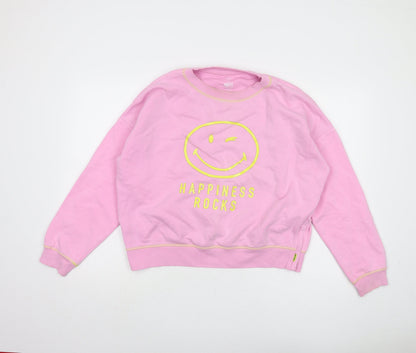 Marks and Spencer Girls Pink Pullover Sweatshirt 15-16Y