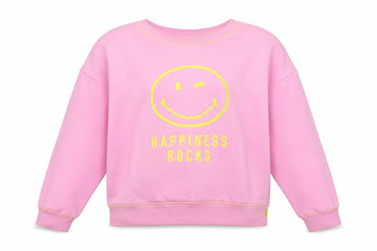 Front view of Marks & Spencer girls’ pink pullover sweatshirt 15-16y