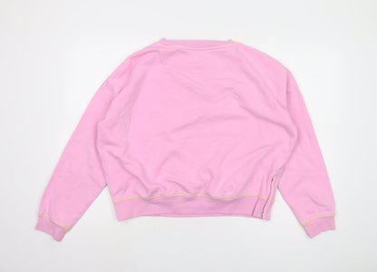 Marks and Spencer Girls Pink Pullover Sweatshirt 15-16Y