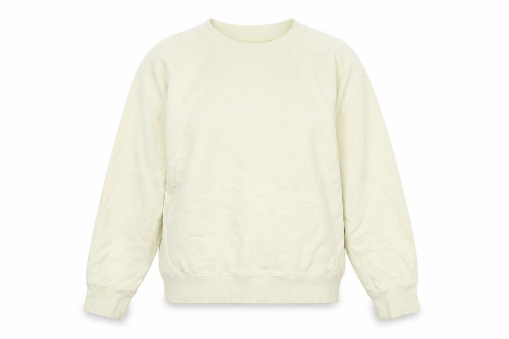 Front view of Country Road unisex ivory pullover sweatshirt m