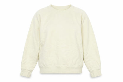 Front view of Country Road unisex ivory pullover sweatshirt m