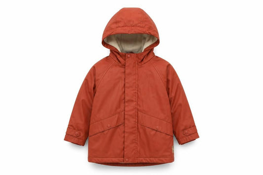 Zara Girls Orange Hooded Jacket 3-4 Years