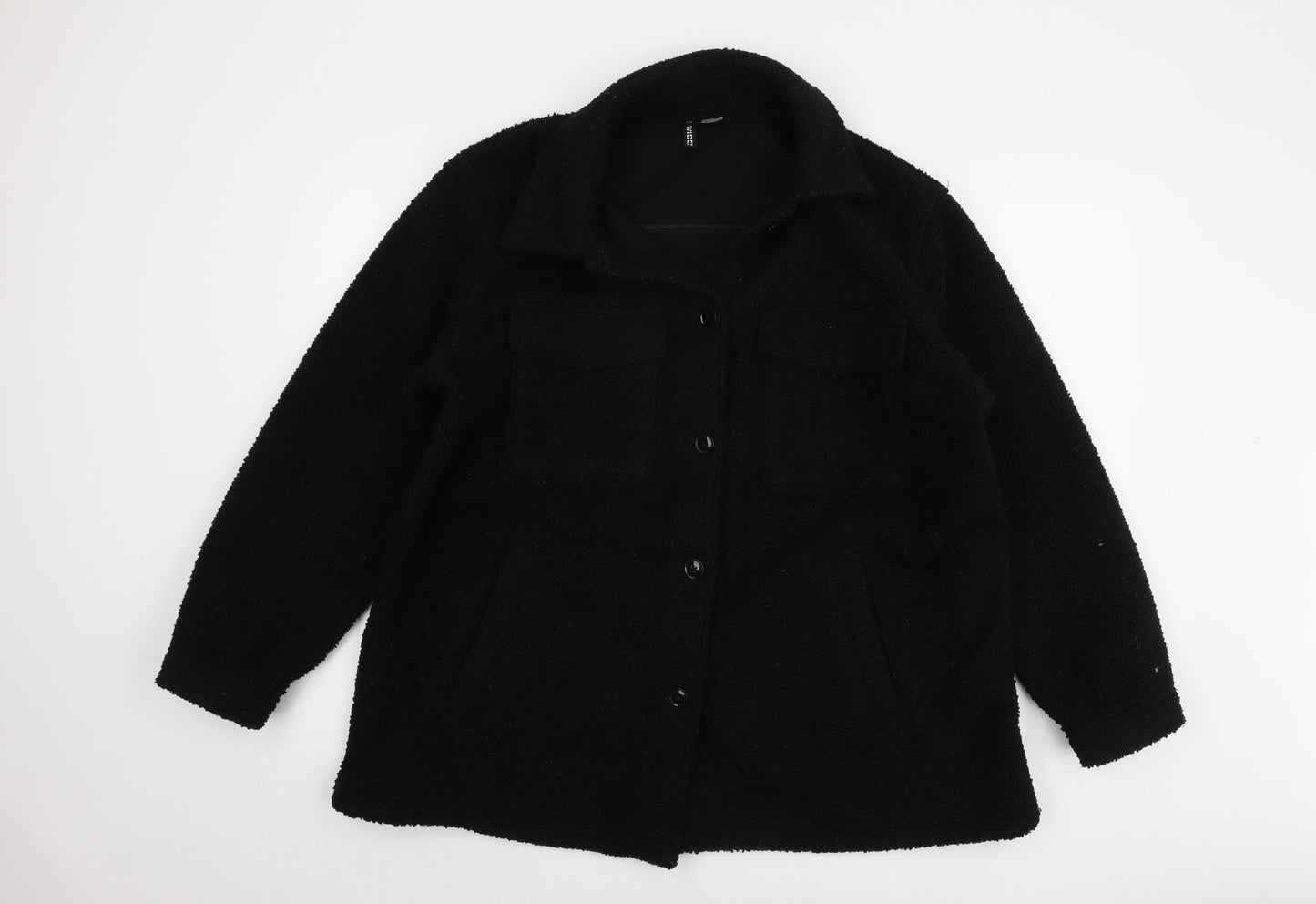 Womens UK Size L H&M Black Basic Jacket