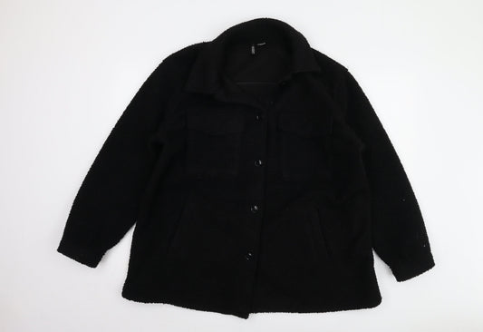 Womens UK Size L H&M Black Basic Jacket