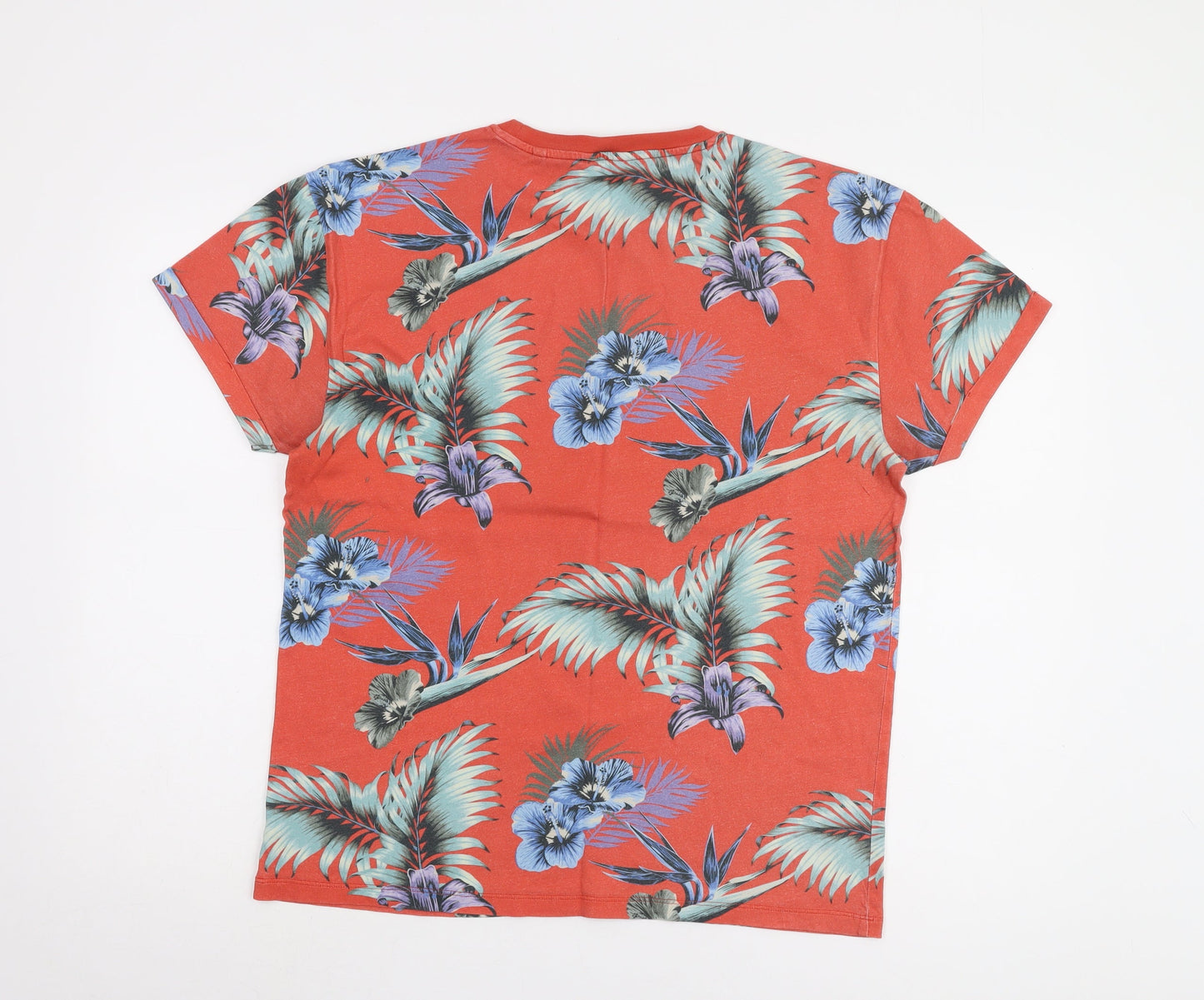 Next Men's Multicoloured Floral T-Shirt, Medium Size