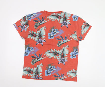 Next Men's Multicoloured Floral T-Shirt, Medium Size