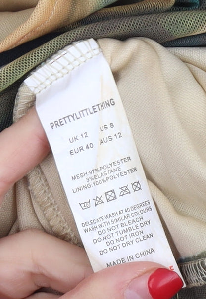 PrettyLittleThing Women's Multicolour Bodycon Dress