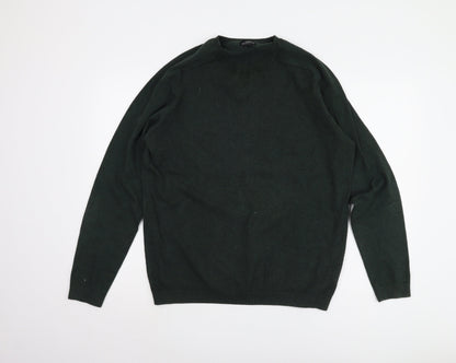 Next Men's Green Cotton Pullover Jumper Size L