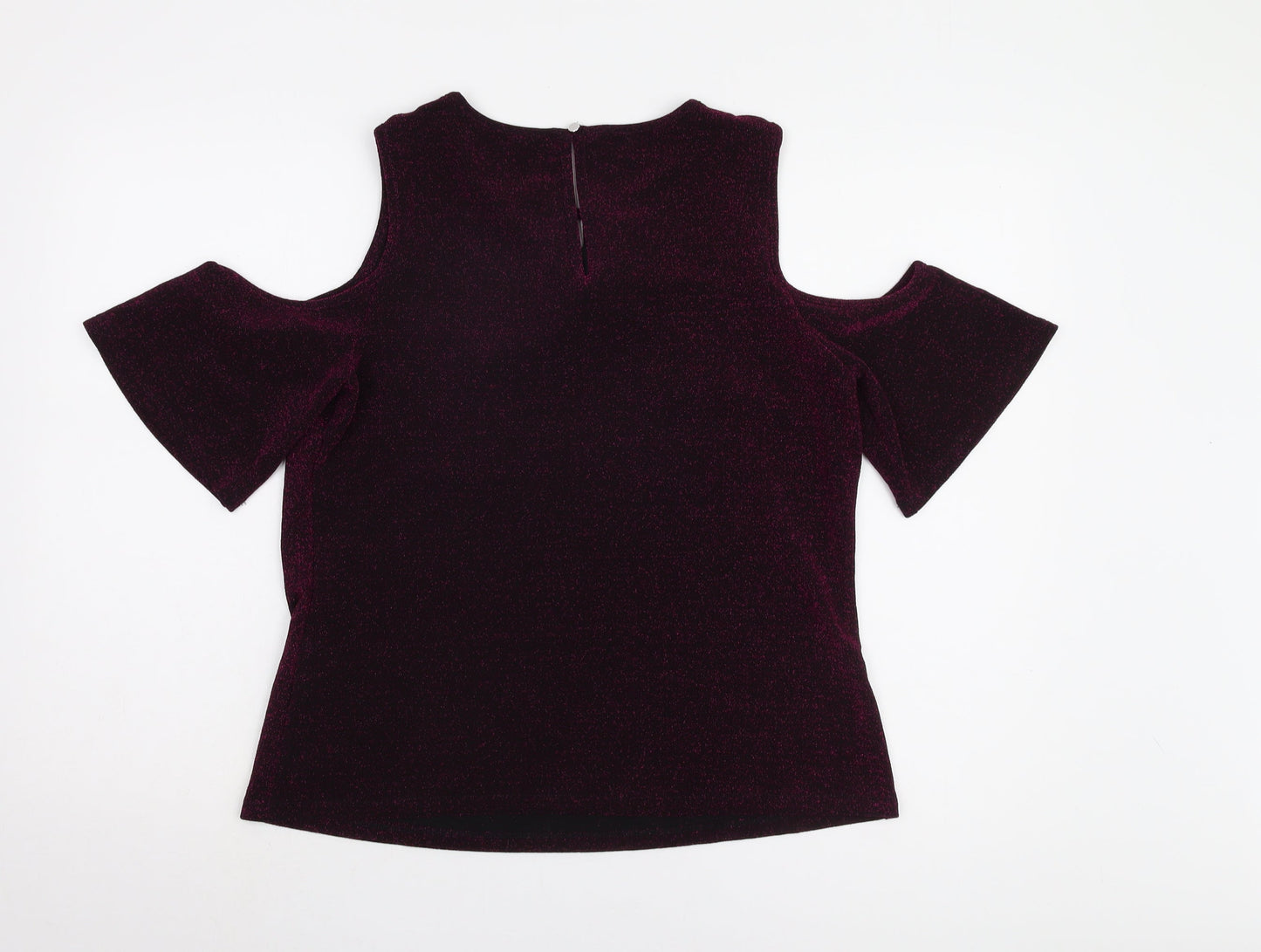 Womens UK Size 12 Dorothy Perkins Purple Basic Blouse