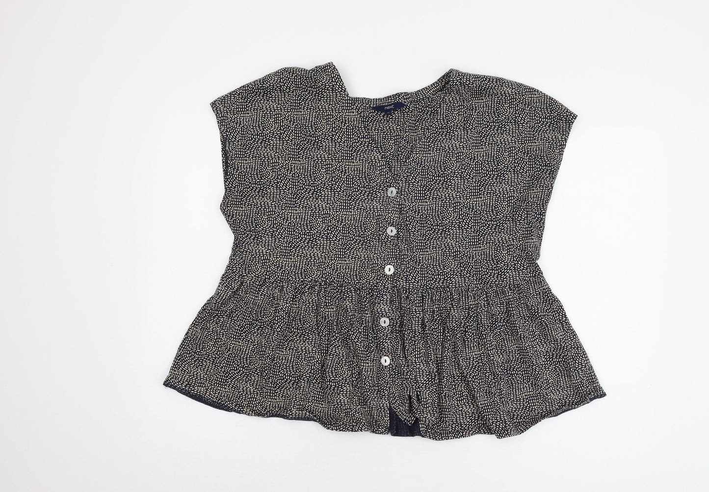 Womens UK Size 16 NEXT Black Basic Blouse