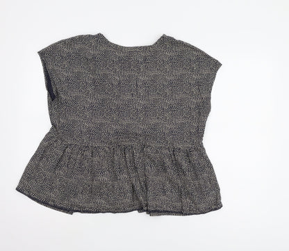 Womens UK Size 16 NEXT Black Basic Blouse