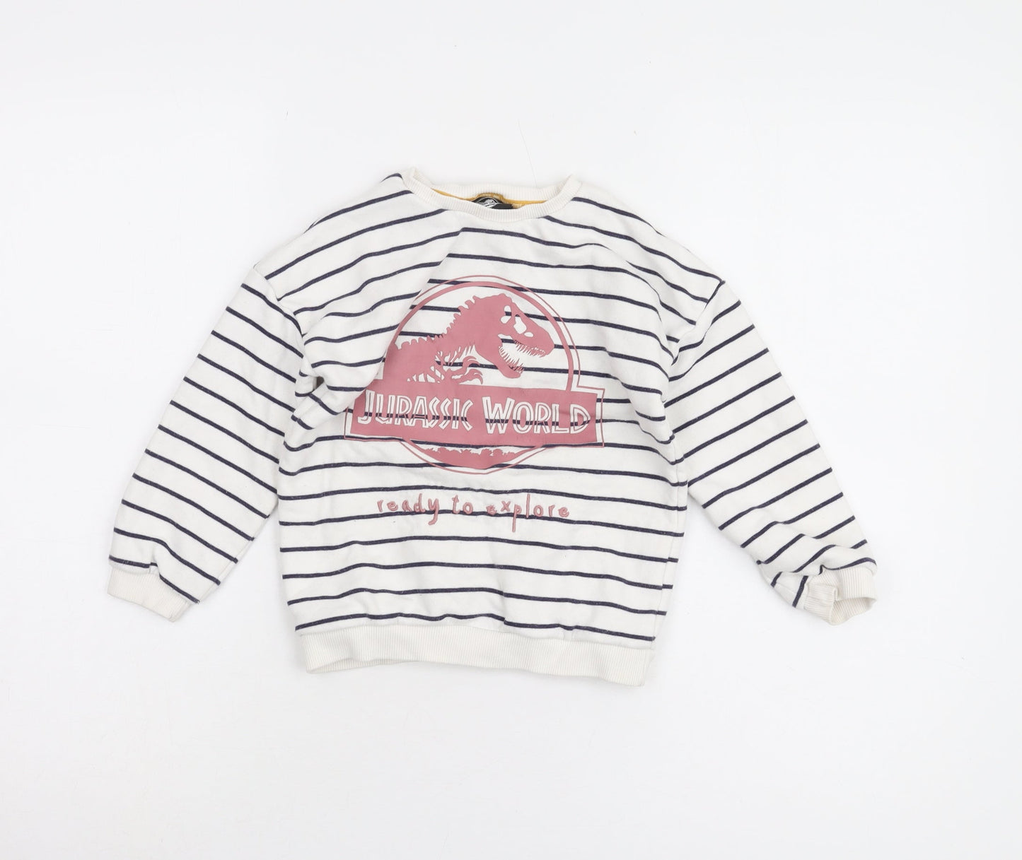 Jurassic World White Girls Pullover Sweatshirt 5-6 Years