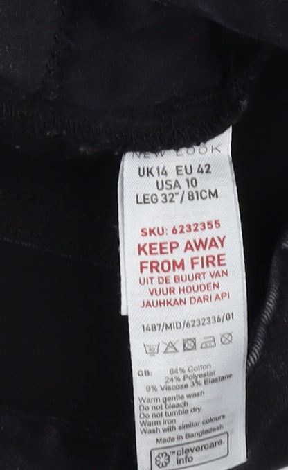 New Look Women's Black Skinny Jeans Size 14