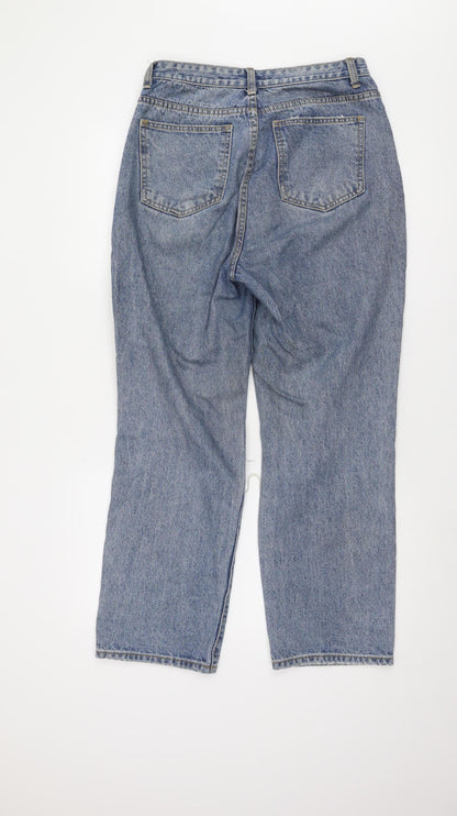 PrettyLittleThing Women's Blue Petite Distressed Jeans