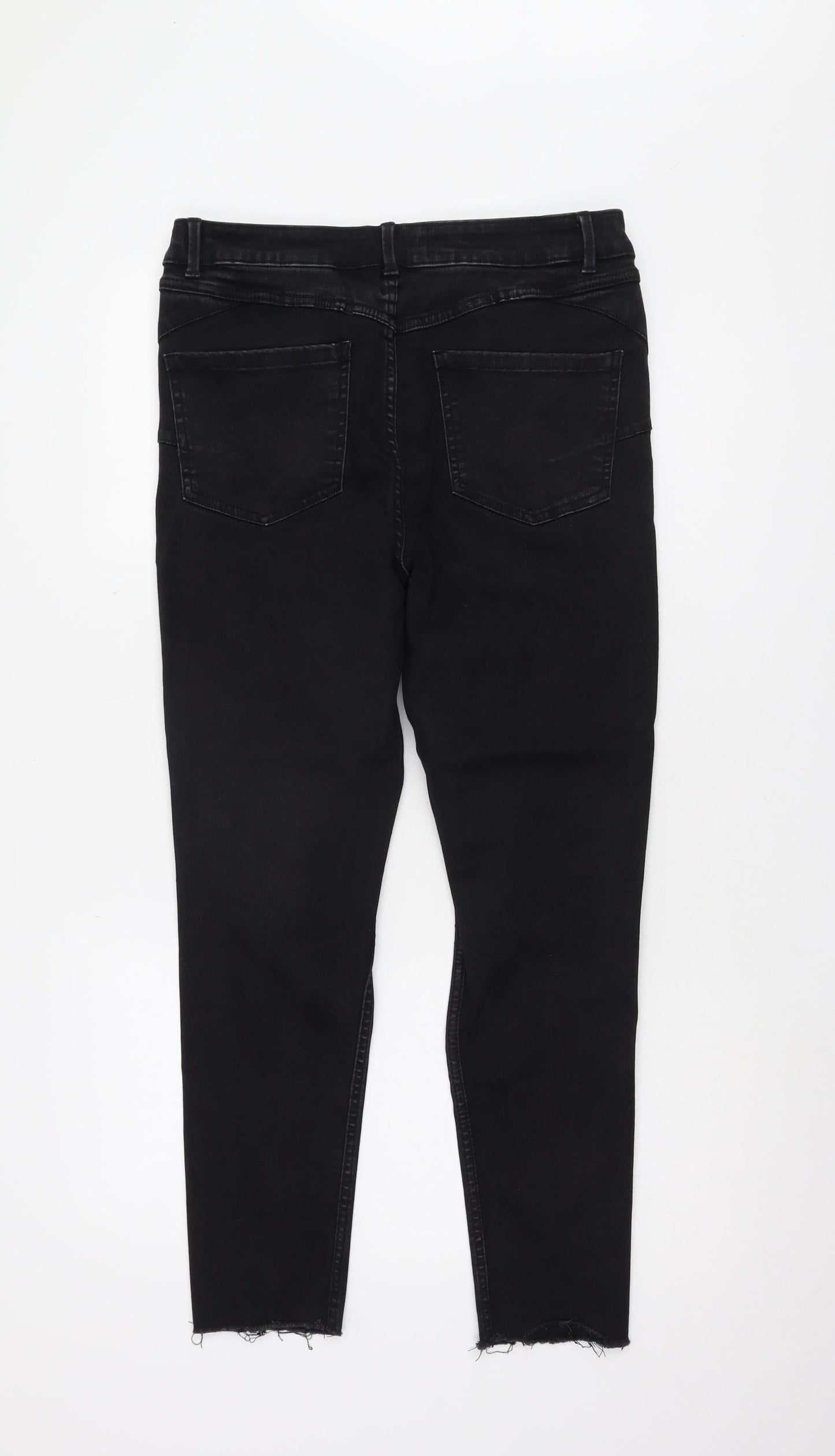 New Look Women's Black Skinny Jeans Size 14 Mid-Rise