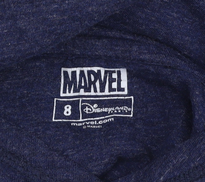 Marvel Boys Blue Superhero Pullover Hoodie 8 Years