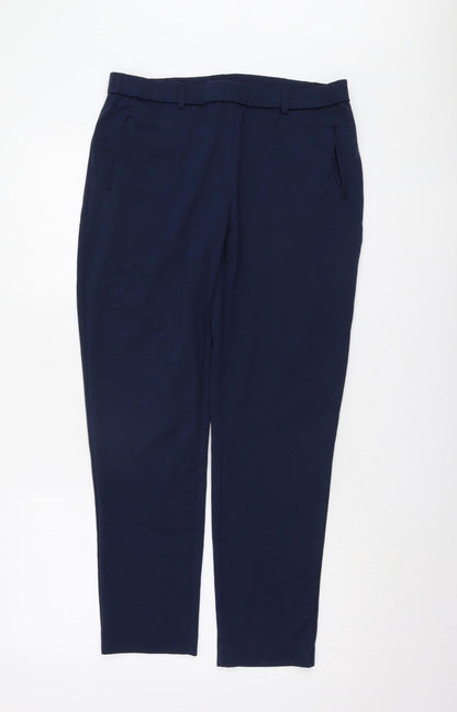 Womens UK Size 16 Damart Regular Fit Chino Blue Trousers