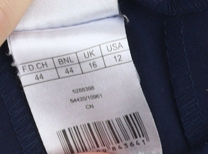 Womens UK Size 16 Damart Regular Fit Chino Blue Trousers