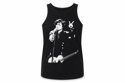 Womens UK Size 14 Death Kitty Black Basic Tank
