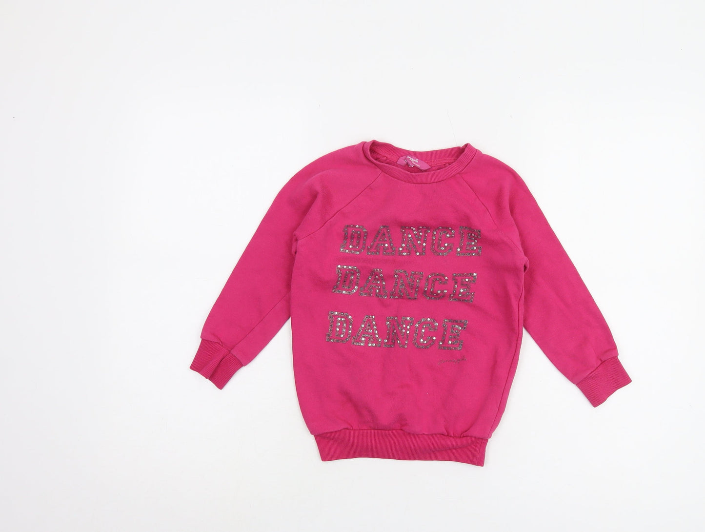Pineapple Girls Pink Dance Sweatshirt, 6-7 Years
