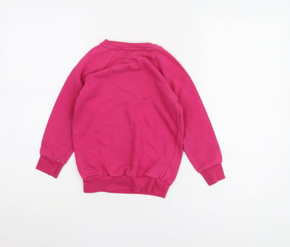 Pineapple Girls Pink Dance Sweatshirt, 6-7 Years