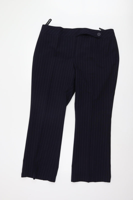 Womens UK Size 18 Dorothy Perkins Regular Fit  Black Trousers