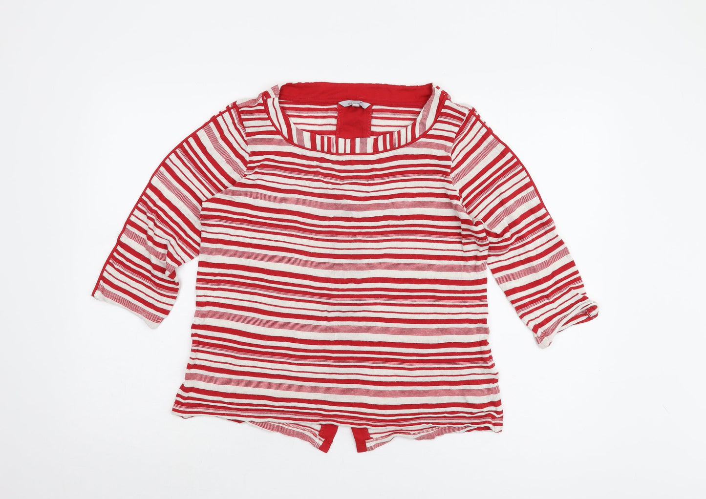 Womens UK Size 14 Marks and Spencer Red Basic T-Shirt