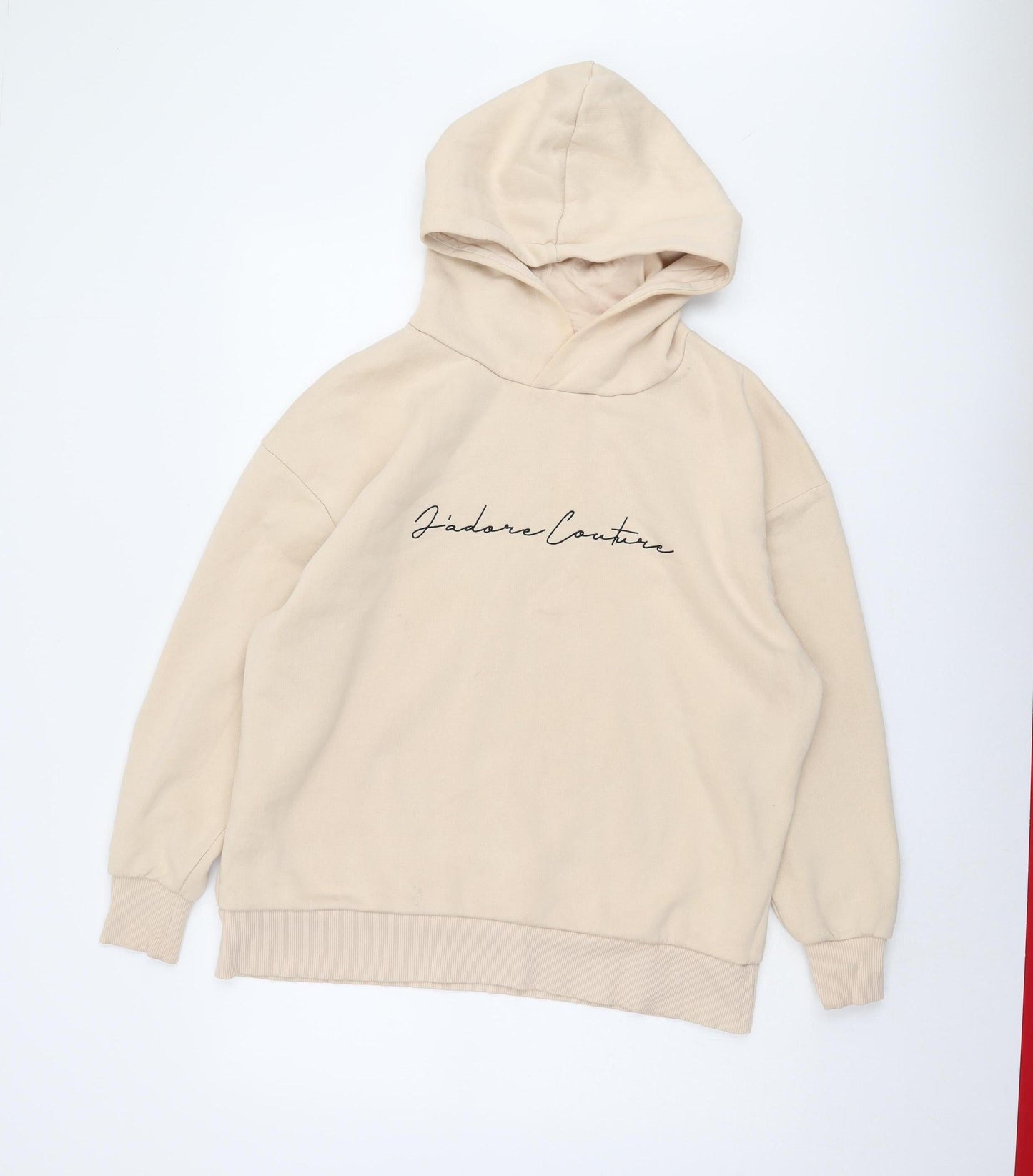 J'adore Couture Women’s Beige Pullover Hoodie Size 8