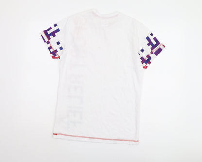 Sport Relief Men's White Graphic T-Shirt Size S