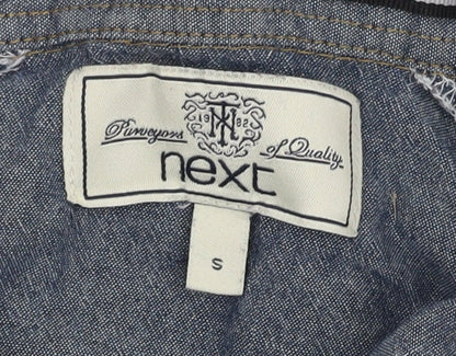 Next Men's Blue Cable-Knit Jumper, Size S, Crew Neck