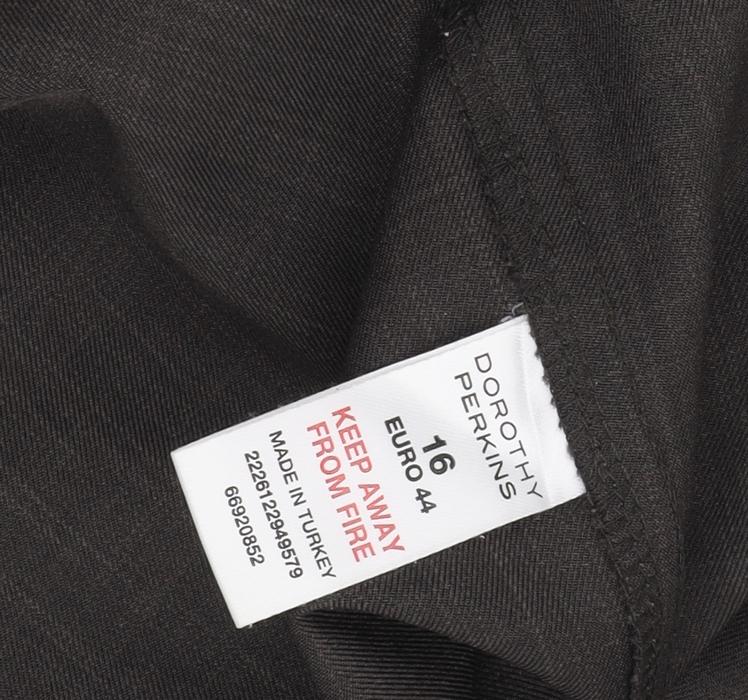 Womens UK Size 16 Dorothy Perkins Regular Fit Business Black Trousers