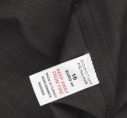 Womens UK Size 16 Dorothy Perkins Regular Fit Business Black Trousers