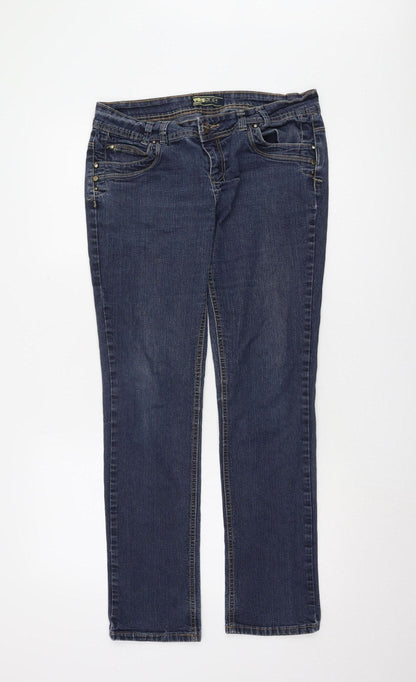 Womens UK Size 14 Yes Yes  Straight Blue Jeans