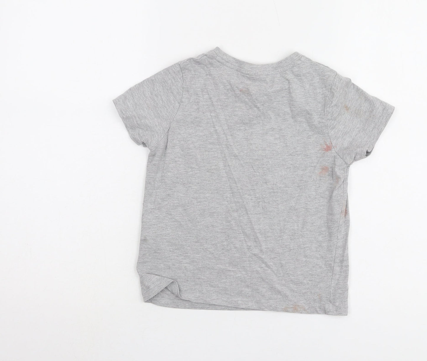 M&Co Girls Grey Snoopy T-Shirt 11 Years Graphic Print