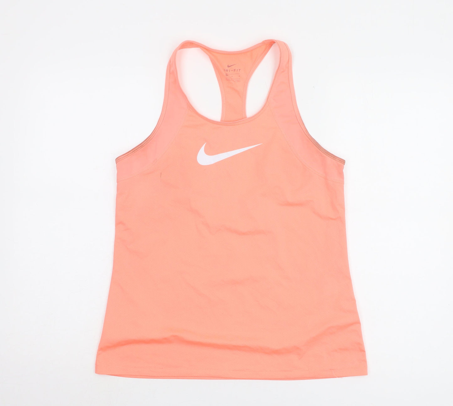 Womens UK Size M Nike Orange Basic Tank