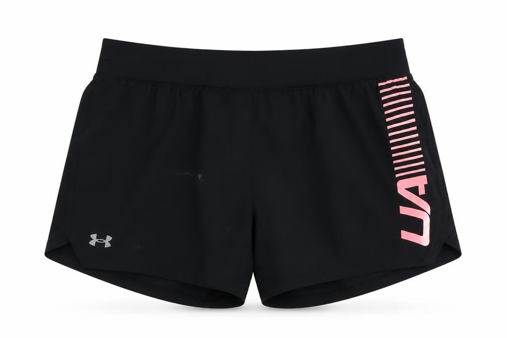 Front view of Under Armour Black 2XL Active Shorts for unisex