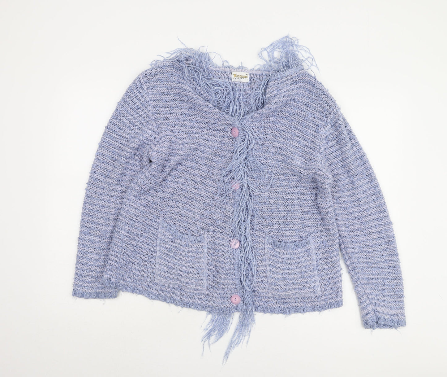 Womens UK Size M Roman Originals Blue Cardigan Jumper