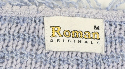 Womens UK Size M Roman Originals Blue Cardigan Jumper