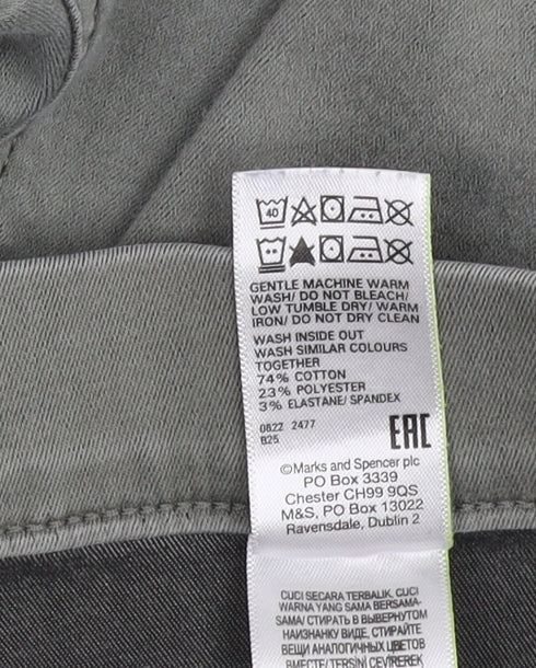Womens UK Size 12 Marks and Spencer  Jegging Green Jeans