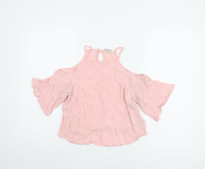 Womens UK Size S Brave Soul Pink Basic Blouse