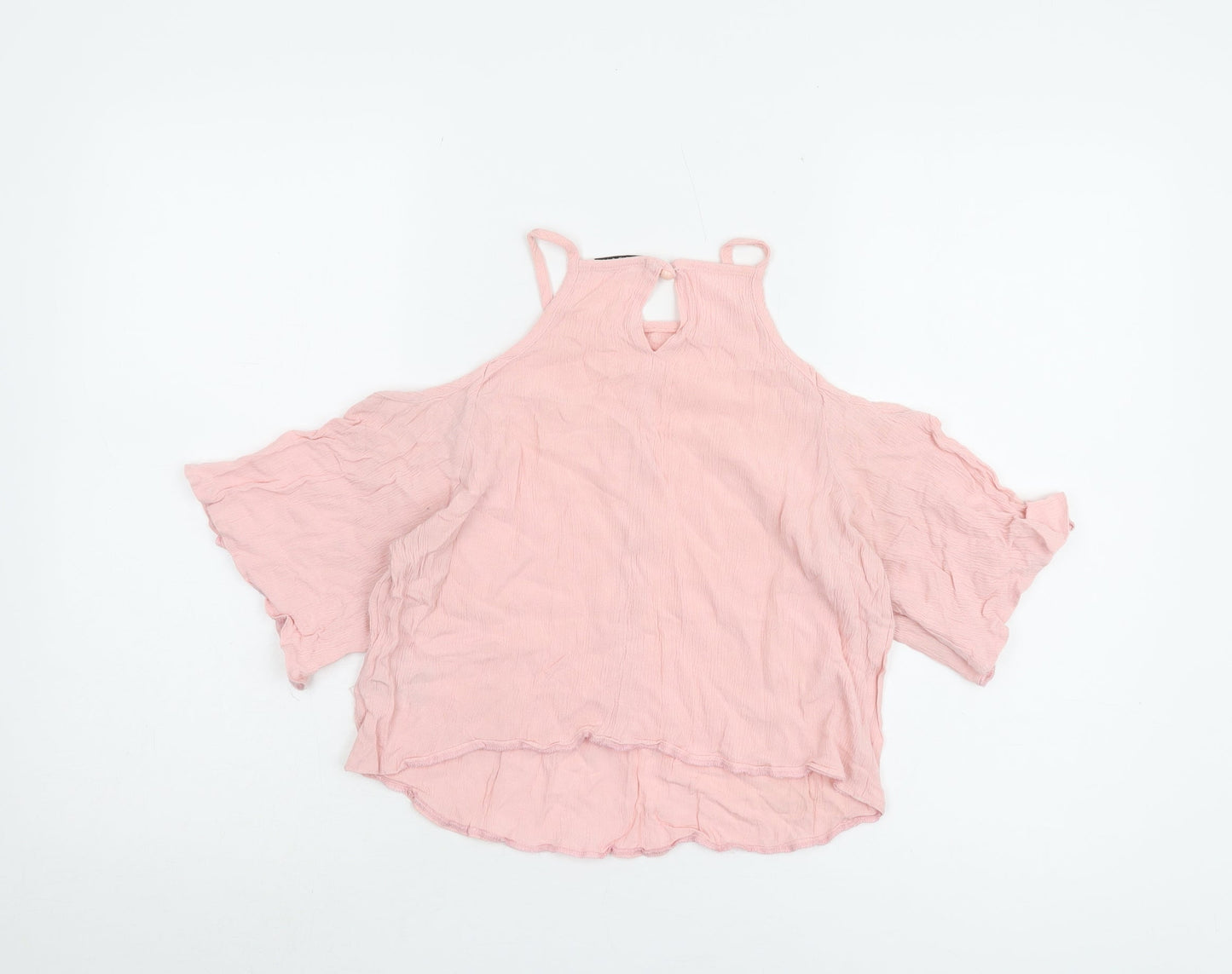 Womens UK Size S Brave Soul Pink Basic Blouse