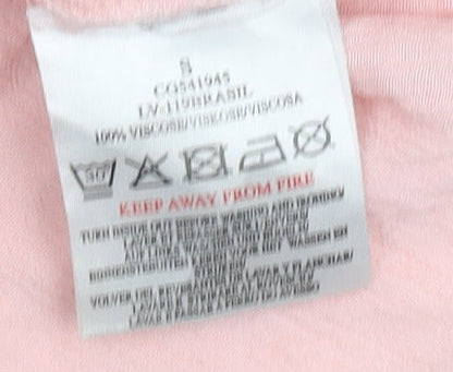 Womens UK Size S Brave Soul Pink Basic Blouse