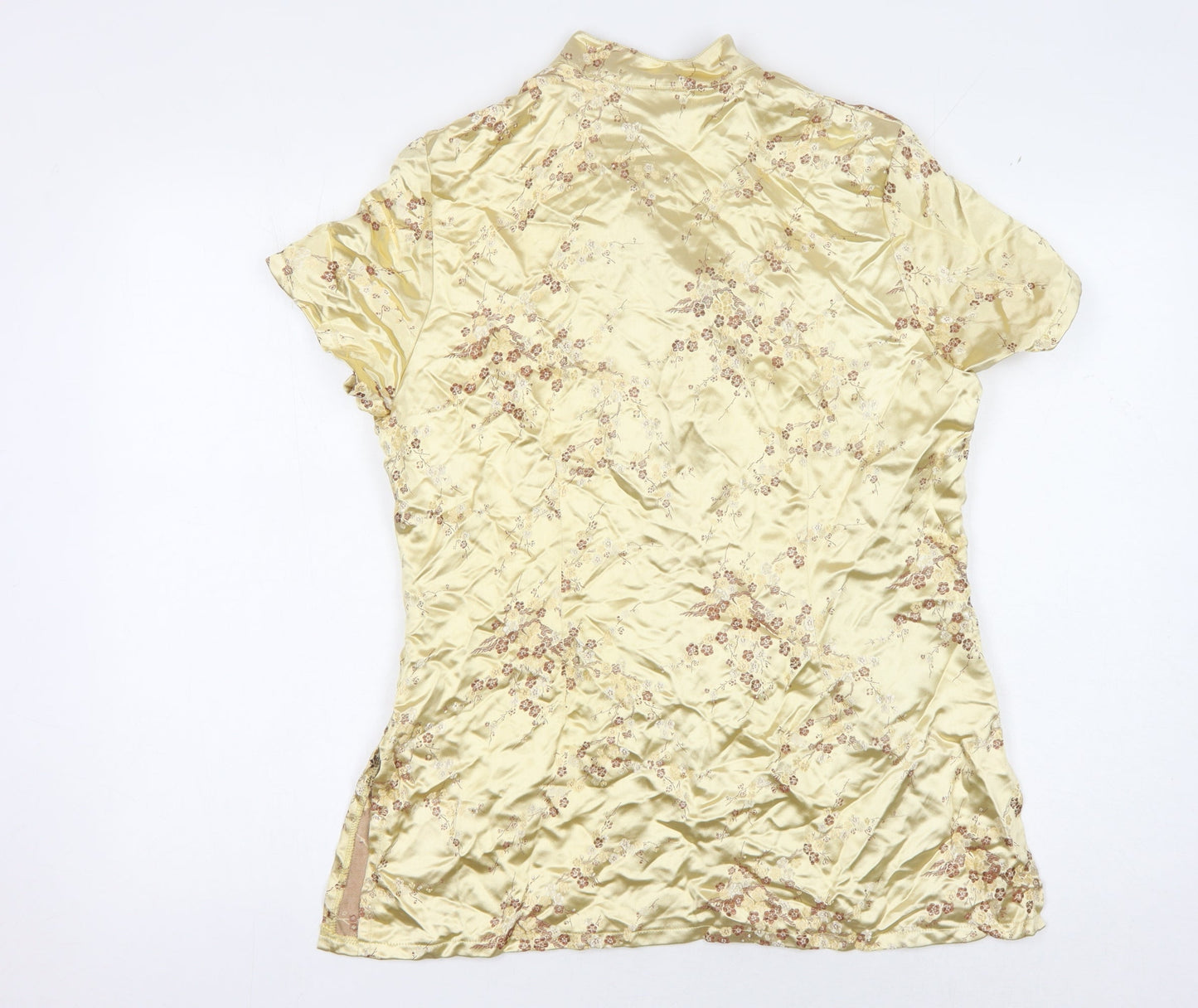 Womens UK Size 14 Kaleidoscope Ivory Basic Blouse