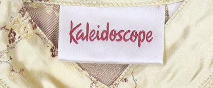 Womens UK Size 14 Kaleidoscope Ivory Basic Blouse