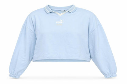 Womens UK Size XL PUMA Blue Pullover Sweatshirt