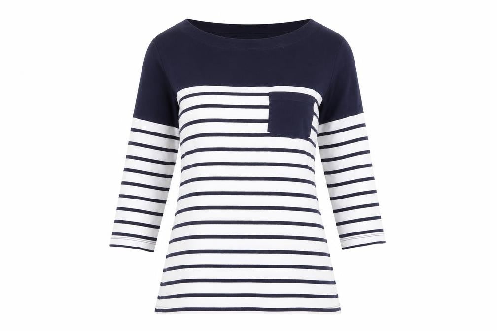 Womens UK Size 10 M&Co Multicoloured Basic T-Shirt
