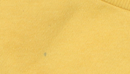 Unisex Adults UK Size 2XS Disney Yellow Pullover Sweatshirt