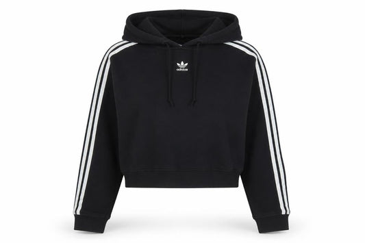 Front view of Adidas Women's Black Pullover Hoodie, size 8