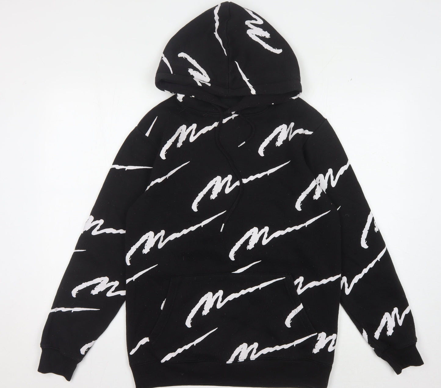 Mens UK Size XS boohooMAN Black Pullover Hoodie